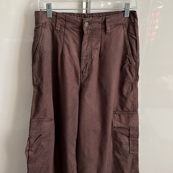 GARAGE High Rise Cargo Pants Wide Leg, Size L - Picture 4 of 9